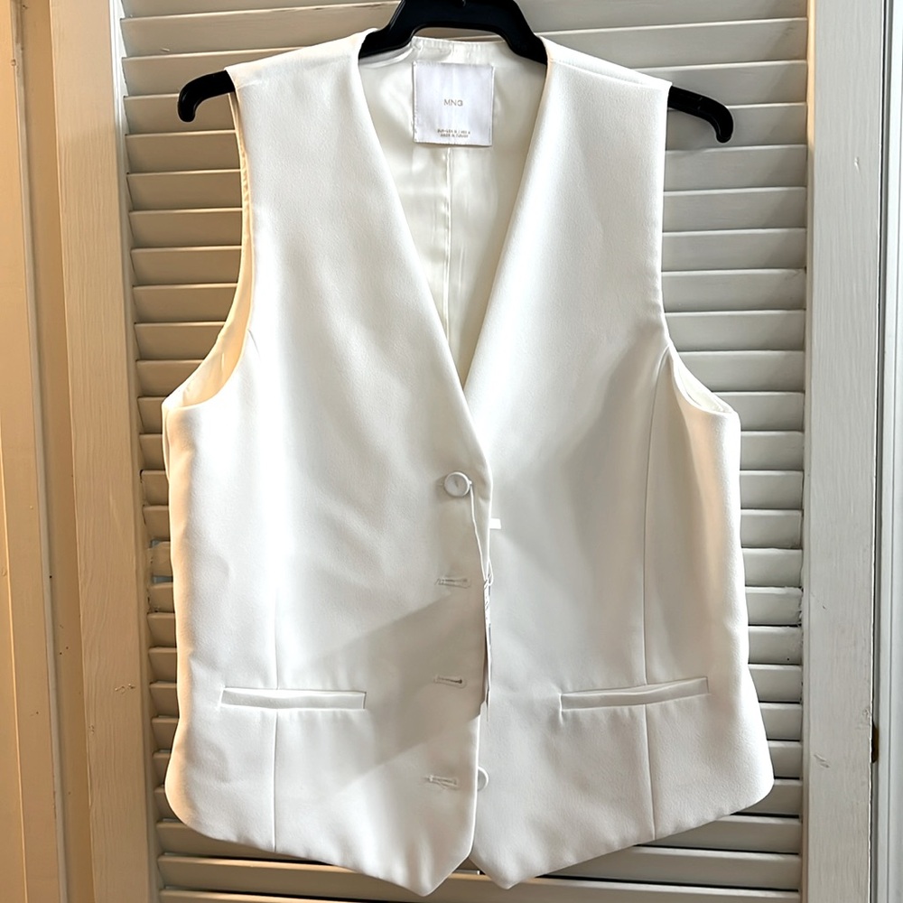 Mango BRAND NEW WITH TAGS white vest